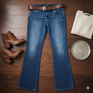 Express Dark Blue Flare Jeans